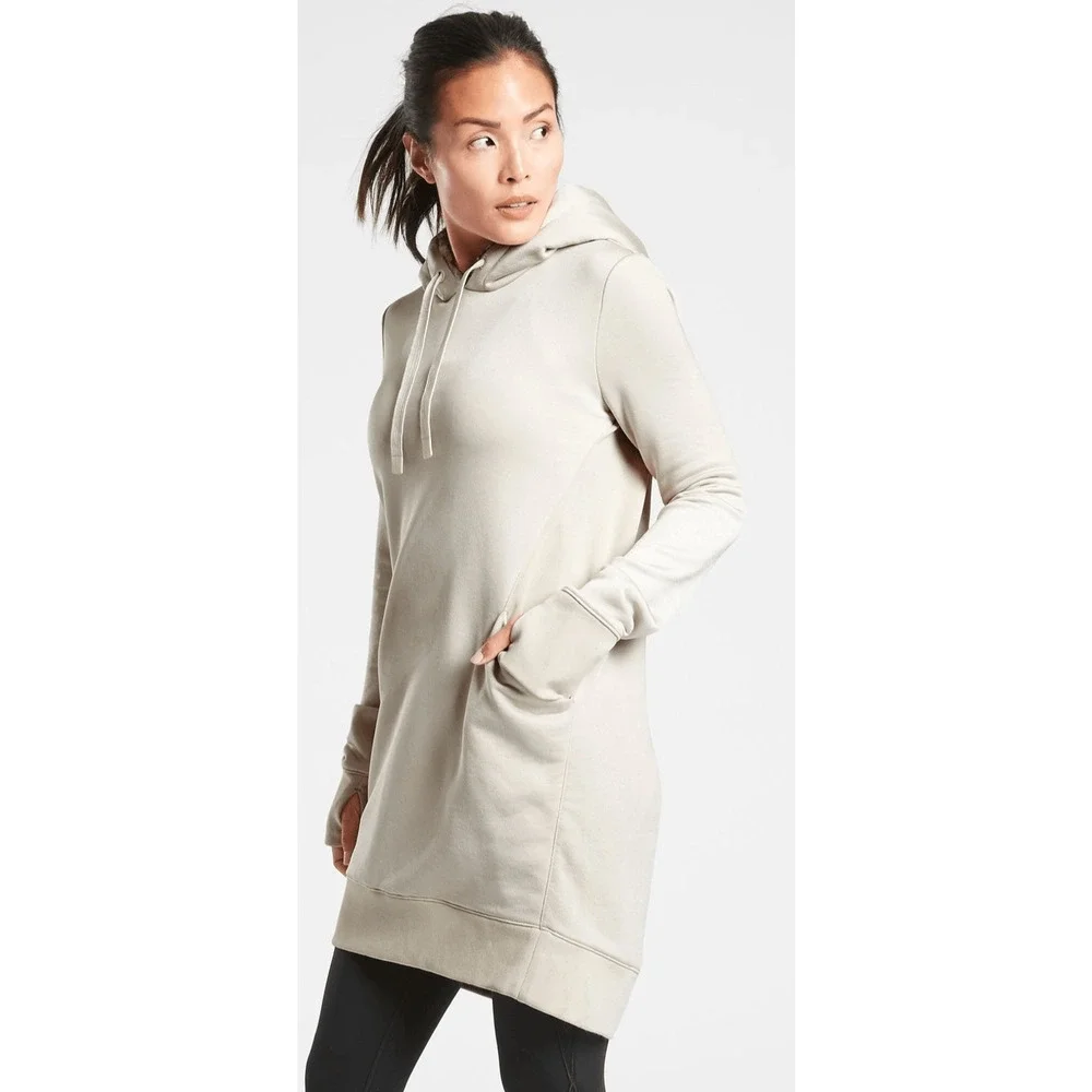 Athleta Triumph Shine Hoodie Dress Sweatshirt XL